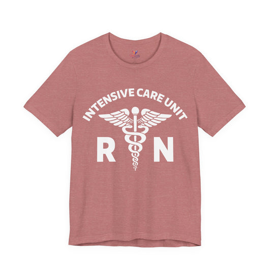 ICU RN Caduceus T-Shirt — Intensive Care Unit Registered Nurse Tee