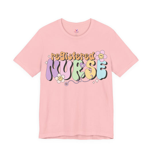 Registered Nurse Floral Retro Graphic Tee